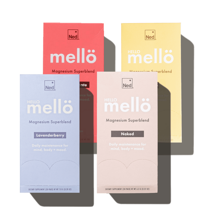 mellö  Magnesium- 30 Travel Sticks Set