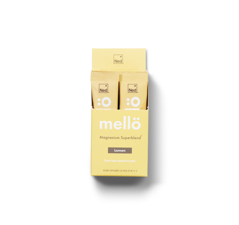 mellö Magnesium - 10 Travel Sticks Lemon